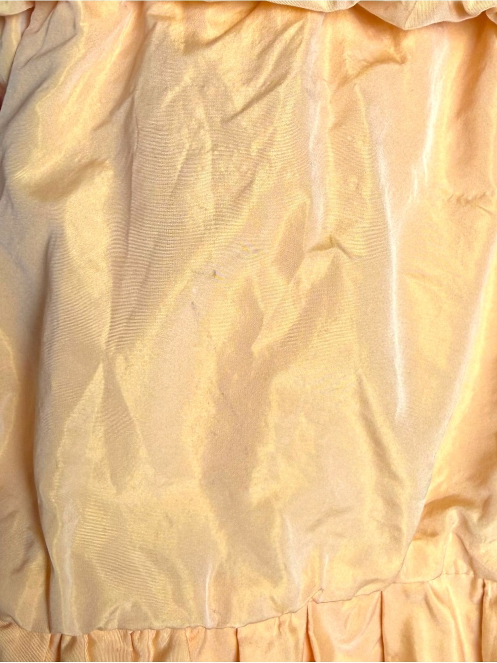 Maje Romey Mini Dress Size 34 XS Apricot Orange Off The Shoulder Gather Taffeta - Picture 9 of 16